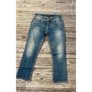 Suki silver capri size 28